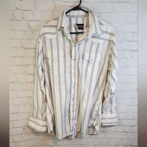 Men's Panhandle Slim longsleeve button-down shirt, size Large